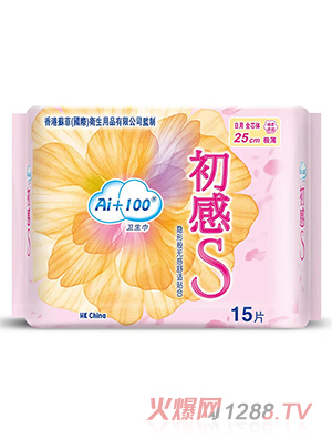 Ai+100初感S卫生巾日用15片