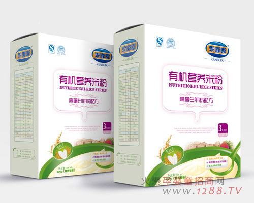 乖嘟嘟有机米高蛋白肝营养配方米粉