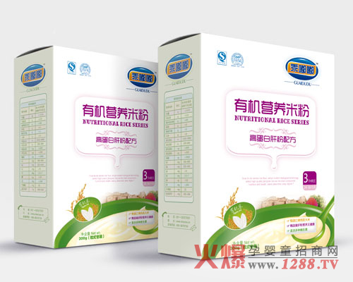 乖嘟嘟有机米高蛋白肝营养配方米粉