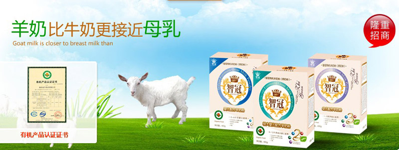智冠嬰兒羊奶粉招商
