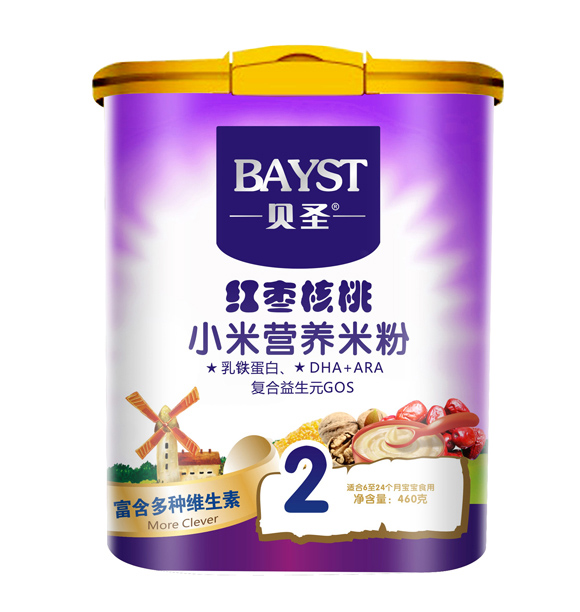 贝圣红枣核桃小米米粉米粉2段