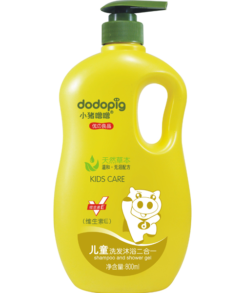 小猪噜噜儿童洗发沐浴二合一(维生素E)800ml