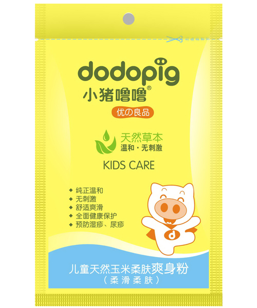 小猪噜噜儿童天然玉米柔肤爽身粉(柔滑柔肤)60g