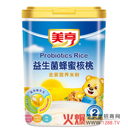 美亨益生菌蜂蜜核桃米粉