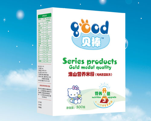 贝棒淮山鸡肉蔬菜营养米粉