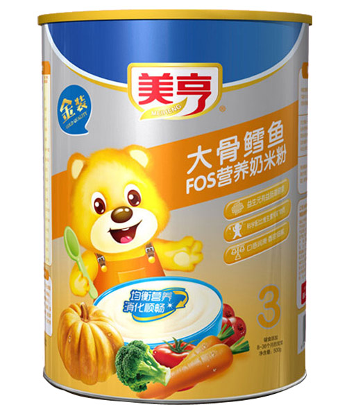 美亨紙聽(tīng)裝大骨鱈魚(yú)FOS營(yíng)養奶米粉3段