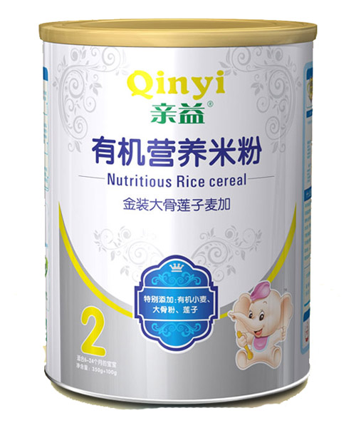 親益紙聽(tīng)大骨蓮子有機營(yíng)養米粉2段