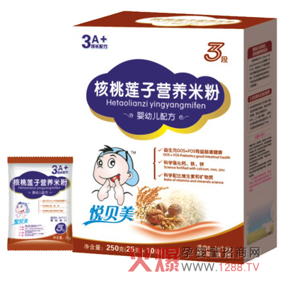 悦贝美小米核桃营养配方米粉 营养搭配更健康