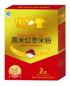 优加壹黑米红枣米粉2段