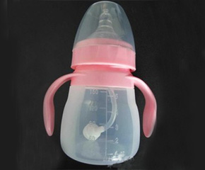 贝优康液体硅胶粉色奶瓶招商,台州市黄岩贝康