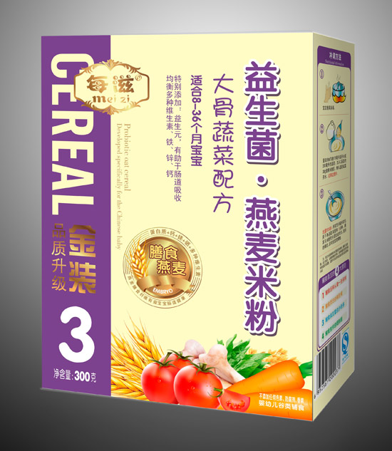 每滋大骨蔬菜营养米粉