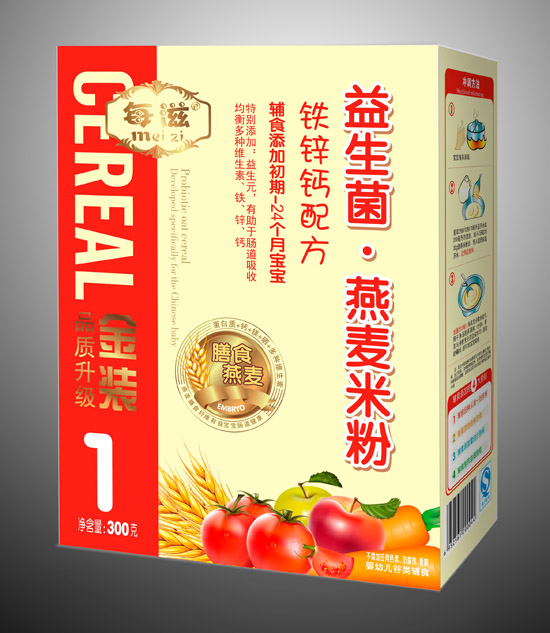 每滋铁锌钙营养米粉