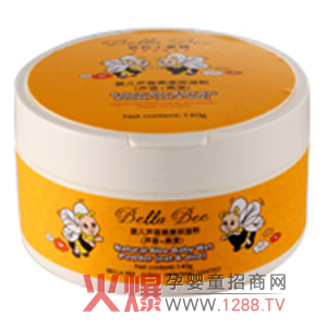 贝拉小蜜蜂婴儿芦荟燕麦尿湿粉防止宝宝红屁屁
