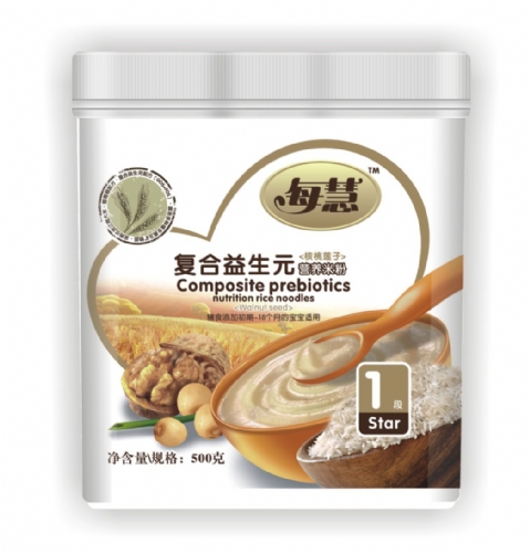 每慧核桃莲子复合益生元米粉1段(塑听装)