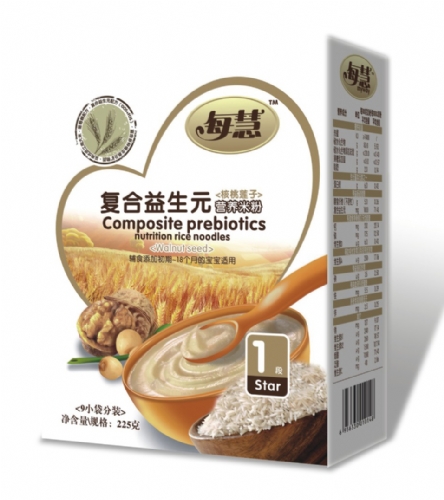 每慧核桃莲子复合益生元米粉1段(盒装)