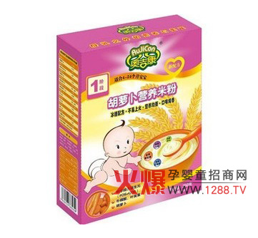 奥吉康1段胡萝卜营养米粉介绍