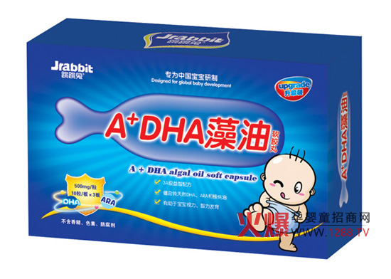 跳跳兔A+DHA软胶丸有助宝宝脑视力发育,江西