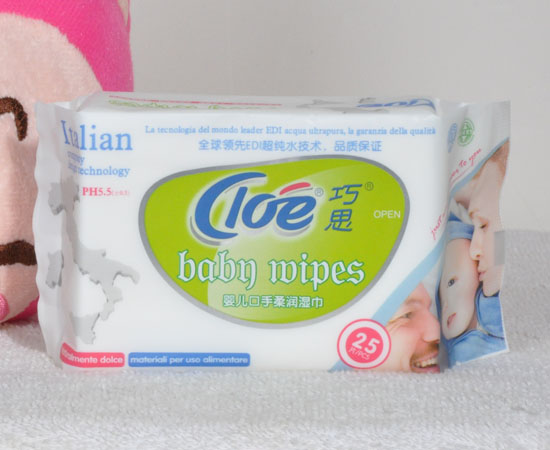 巧思婴儿口手柔润湿巾25抽|深圳宝能国际进出
