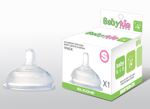 贝乐熊全硅胶自然实感奶嘴通用型|香港贝沁有