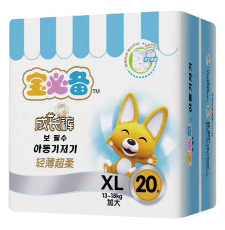 寶必備輕薄超柔成長(cháng)褲XL20片