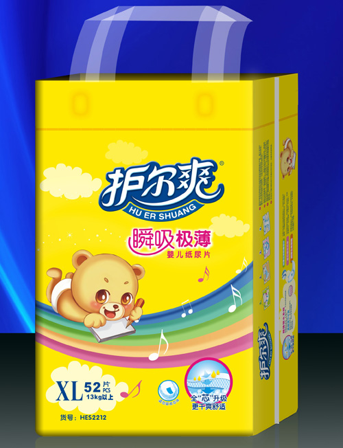 护尔爽瞬吸极薄婴儿纸尿片XL码-火爆孕婴童招