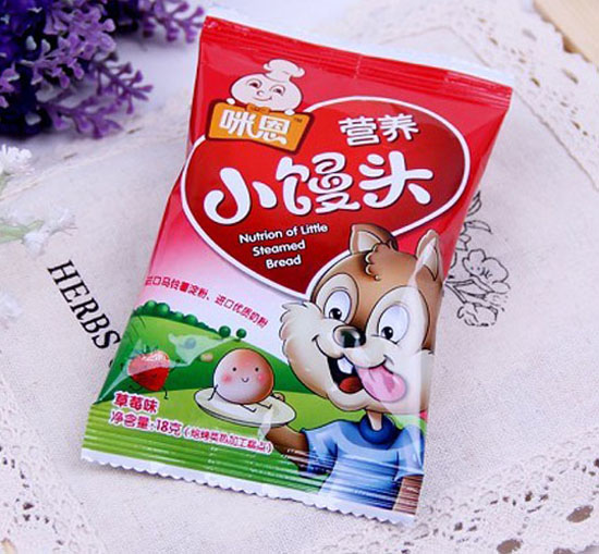 咪恩营养小馒头草莓味袋装
