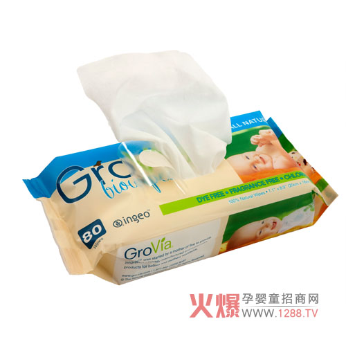 Grovia天然湿纸巾 呵护宝宝肌肤