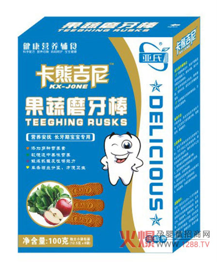亚氏卡熊吉尼果蔬磨牙棒 宝宝磨牙专用-产品资