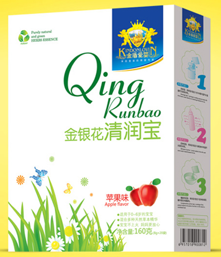 金盾愛(ài)嬰金銀花蘋(píng)果味清潤寶