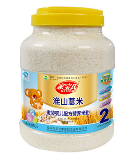 家宝氏淮山薏米营养米粉2段桶装