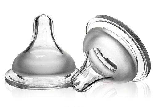 皇婴宽口磨砂耐嚼+奶嘴(两支装)