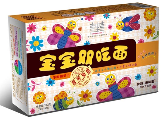 汤和宝牛肉胡萝卜宝宝双吃面200g