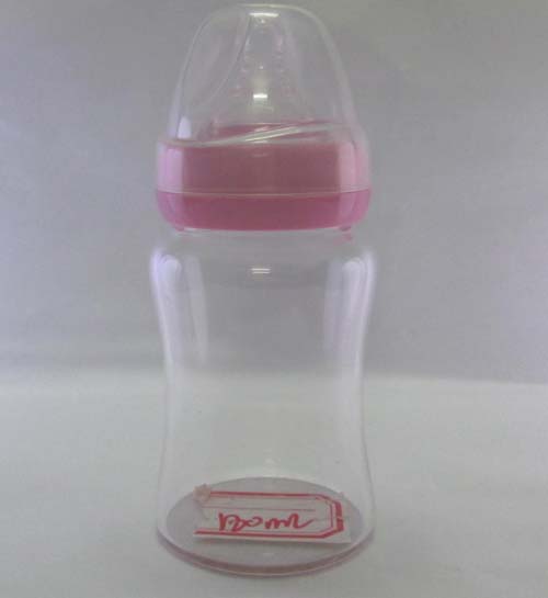 婴儿宝180ML宽口径腰形玻璃奶瓶