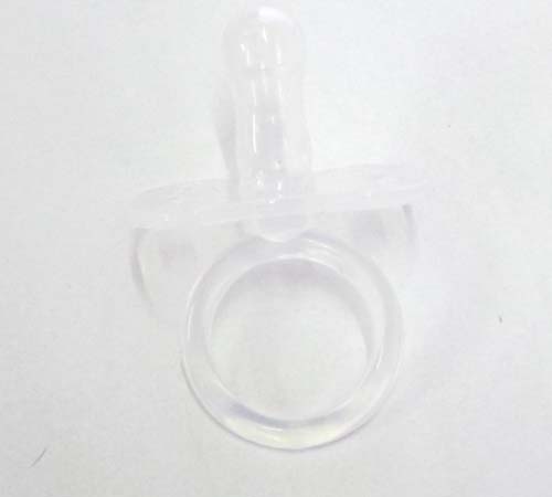 婴儿宝蝴蝶形圆嘴液体硅胶安抚奶嘴