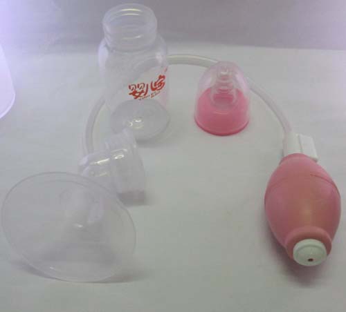 婴儿宝奶瓶两用手动便携式吸乳器