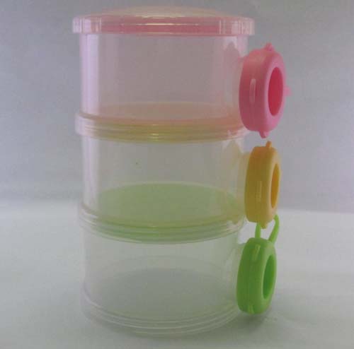 婴儿宝便携式三层粉格盒