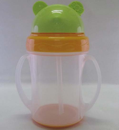婴儿宝240ML猫头学饮杯