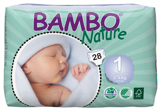 BAMBO Nature婴儿纸尿裤NB码28片