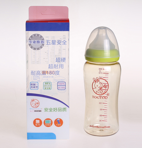 淘气兔ppsu奶瓶300ml绿色