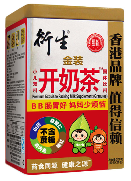 衍生金装小儿双料开奶茶固体饮料