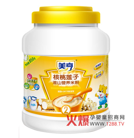 美亨850g桶裝核桃蓮子營(yíng)養米粉