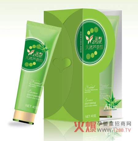 正和天然芦荟胶性质温和 防止宝宝皮肤干燥_婴