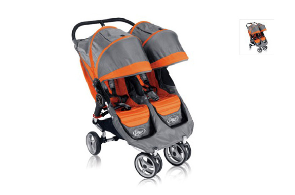 Baby Jogger double 橘色手推车