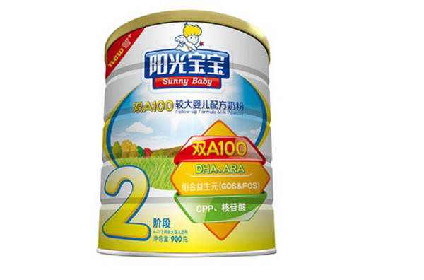 阳光宝宝双A100较大婴儿配方奶粉2段-火爆孕