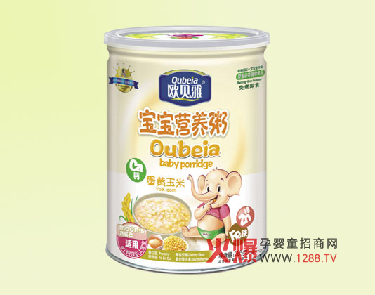 欧贝雅蛋黄玉米粥 不用煮的营养粥_婴幼辅食品