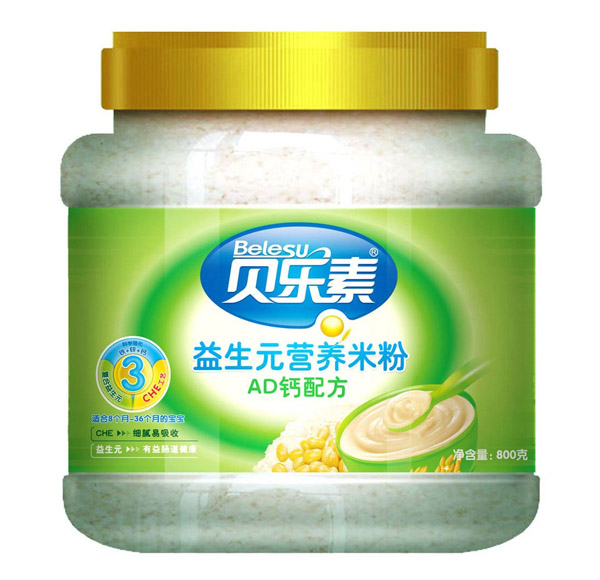 貝樂(lè)素AD鈣益生元營(yíng)養(yǎng)米粉3段
