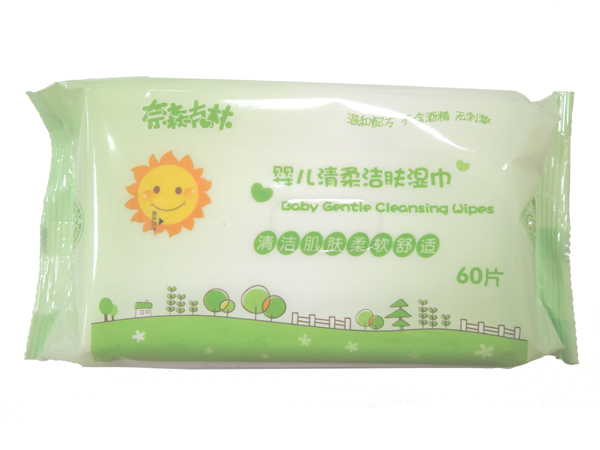 奈森克林嬰兒清柔潔膚型濕巾60（抽）
