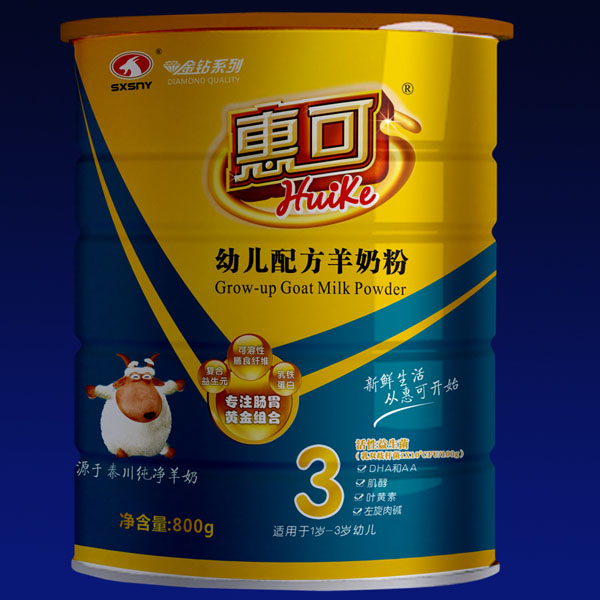 惠可金钻系列youe配方羊奶粉800克3段