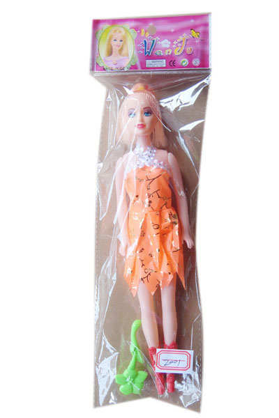 众合玩具橙色裙装娃娃