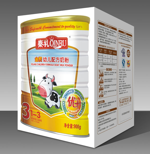 秦乳金装优加幼儿配方奶粉3段|陕西省定边县乳